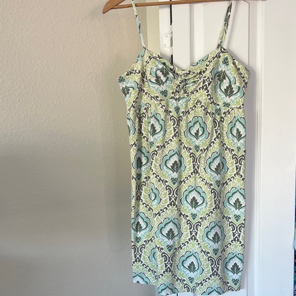Tommy Bahama Green and Blue Floral Sundress. - Picture 2 of 9